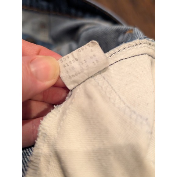 Vintage Levis 505 Jeans Mens 31x33 Made USA Zip Fly Straight Denim 90s Pants - Picture 6 of 16